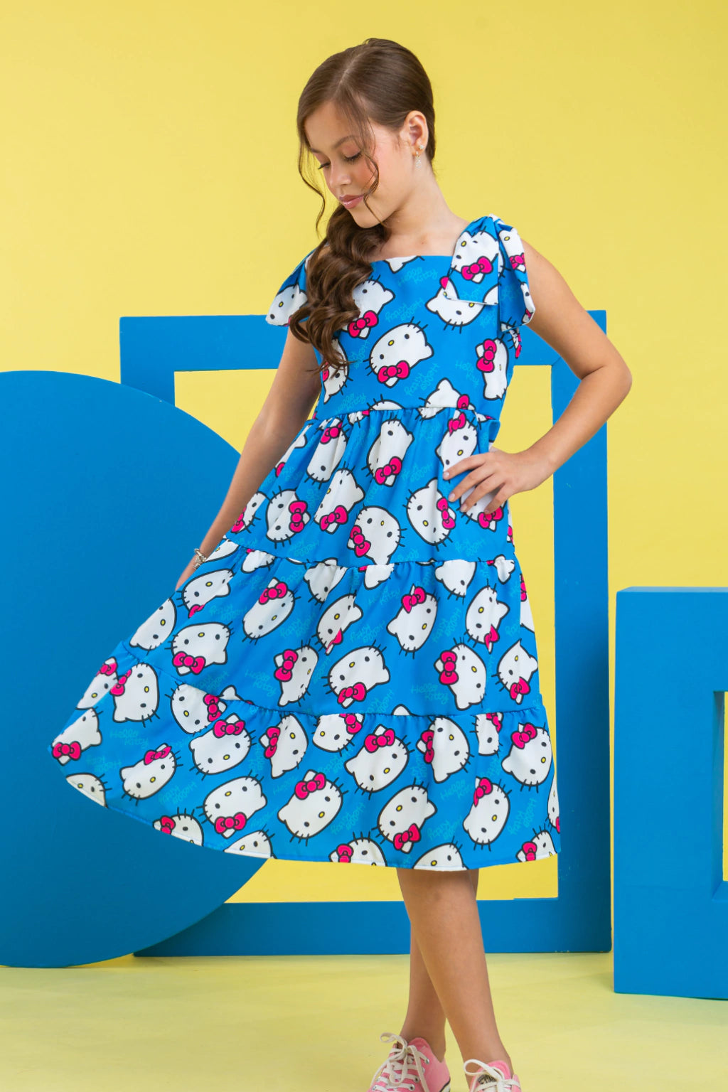 Vestido Infantil Hello Kitty Pam
