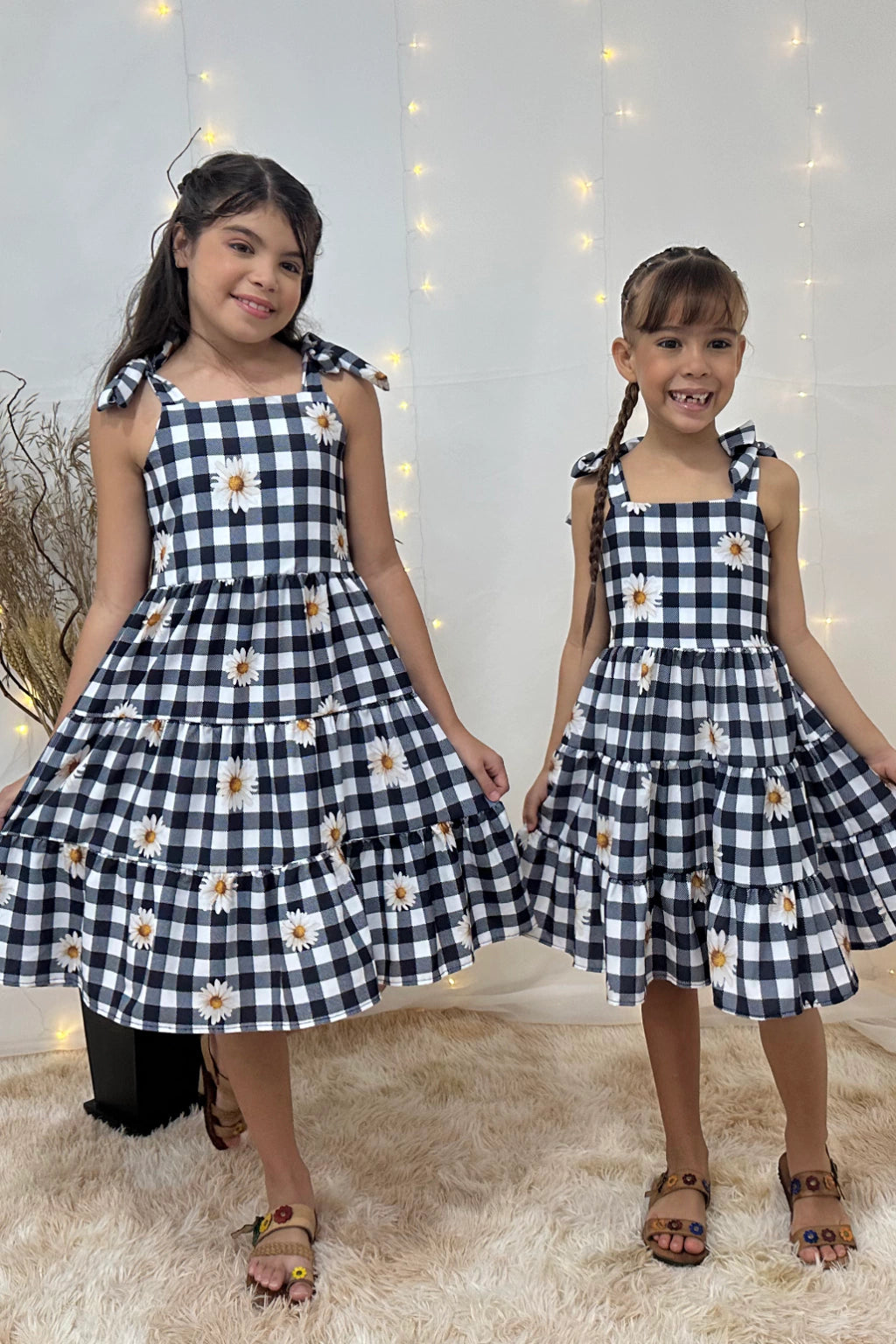 Vestido 3 Marias Xadrez Preto