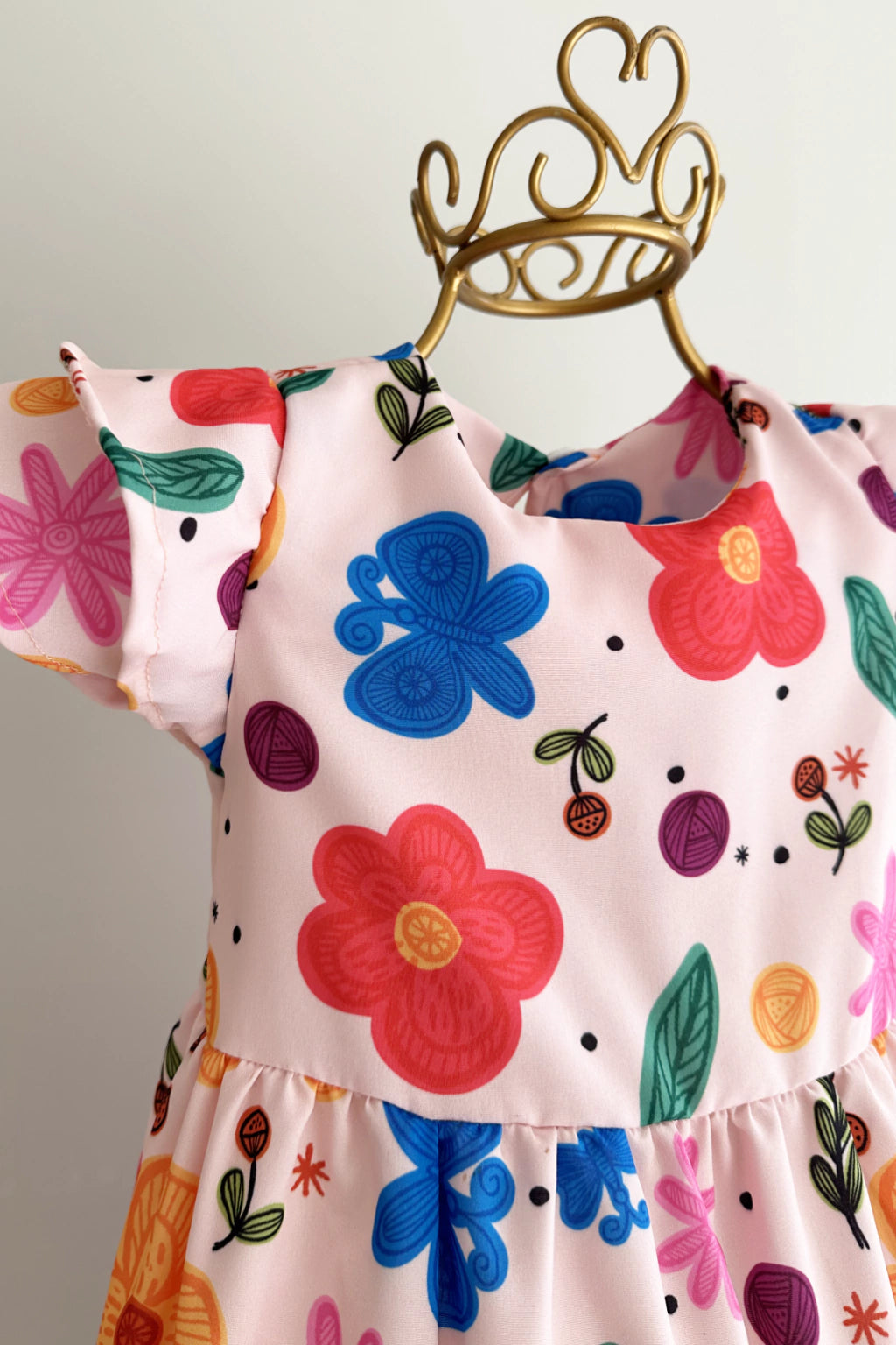Vestido Infantil Michele Flores