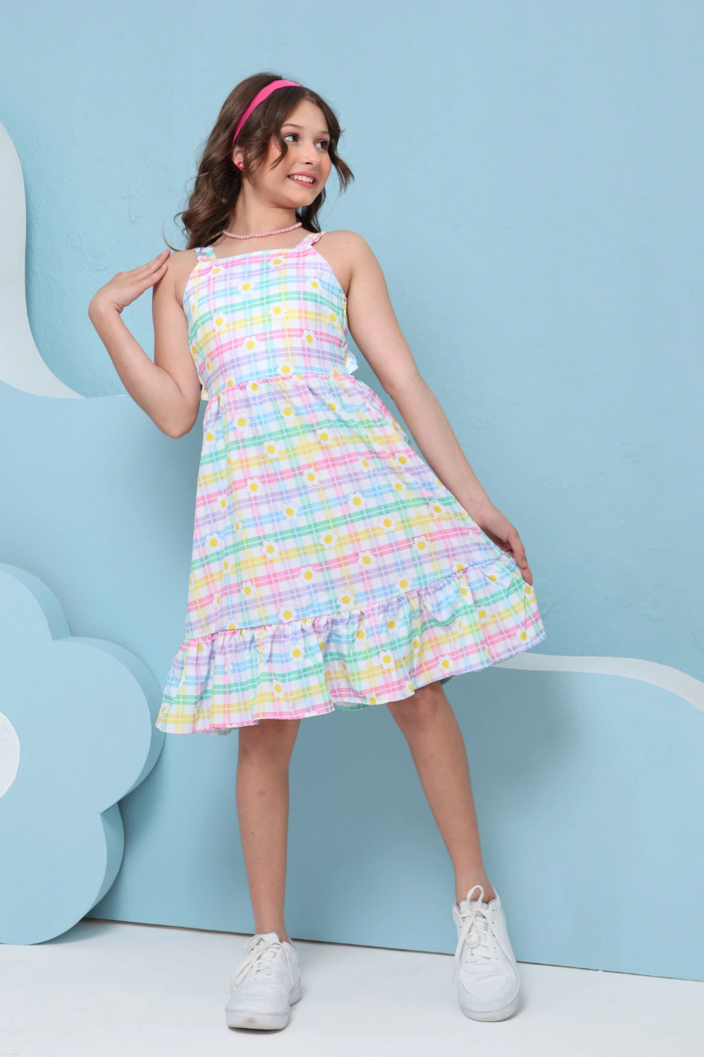 Vestido Infantil Xadrez Jamile Candy