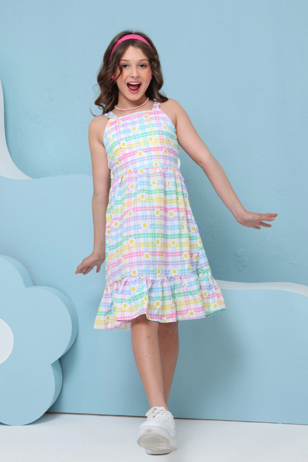 Vestido Infantil Xadrez Jamile Candy