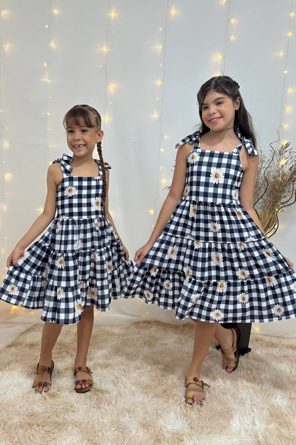 Vestido 3 Marias Xadrez Preto