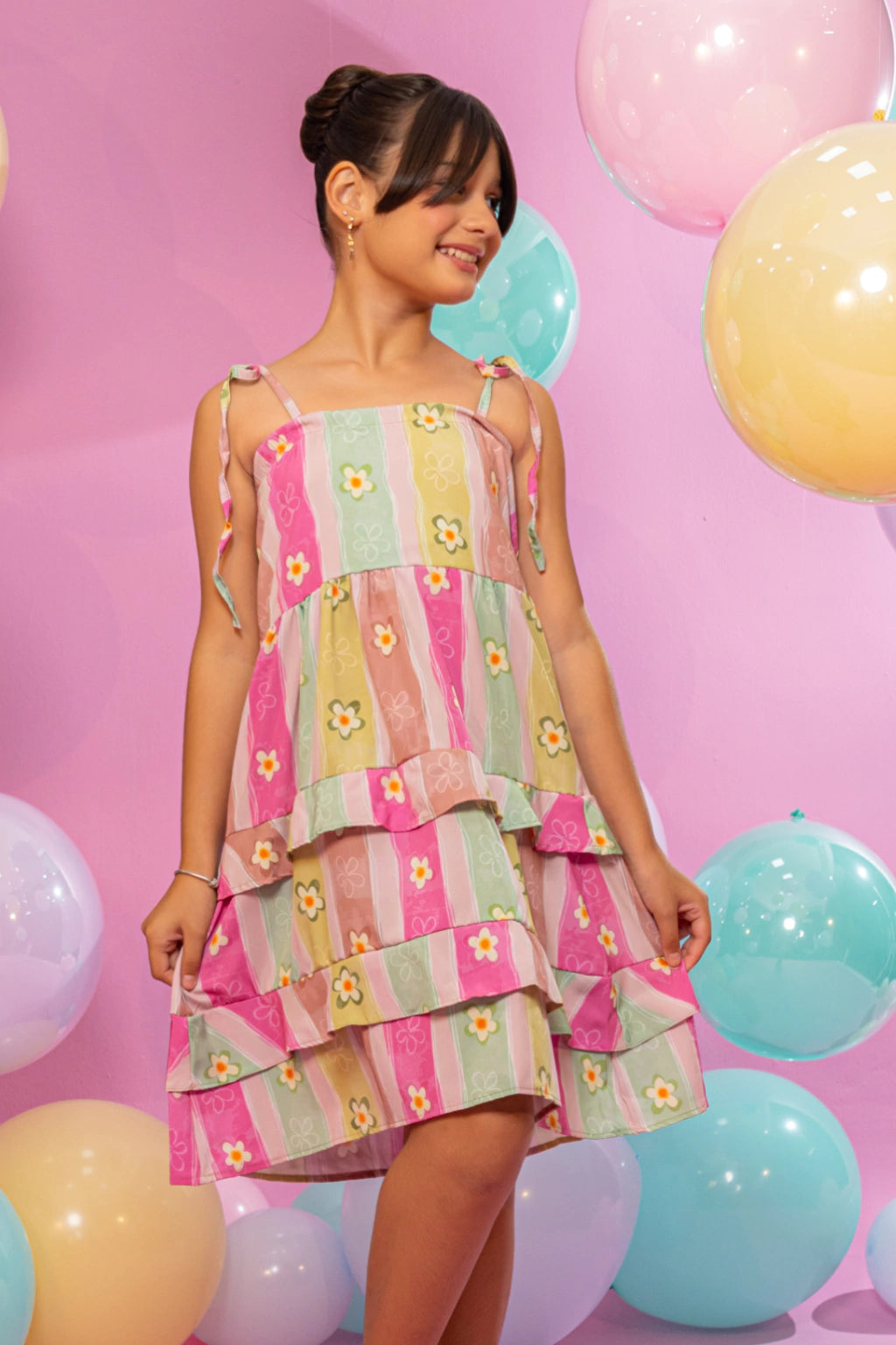 Vestido Infantil Carol Flores- SEM TROCA OU DEVOLUÇÃO
