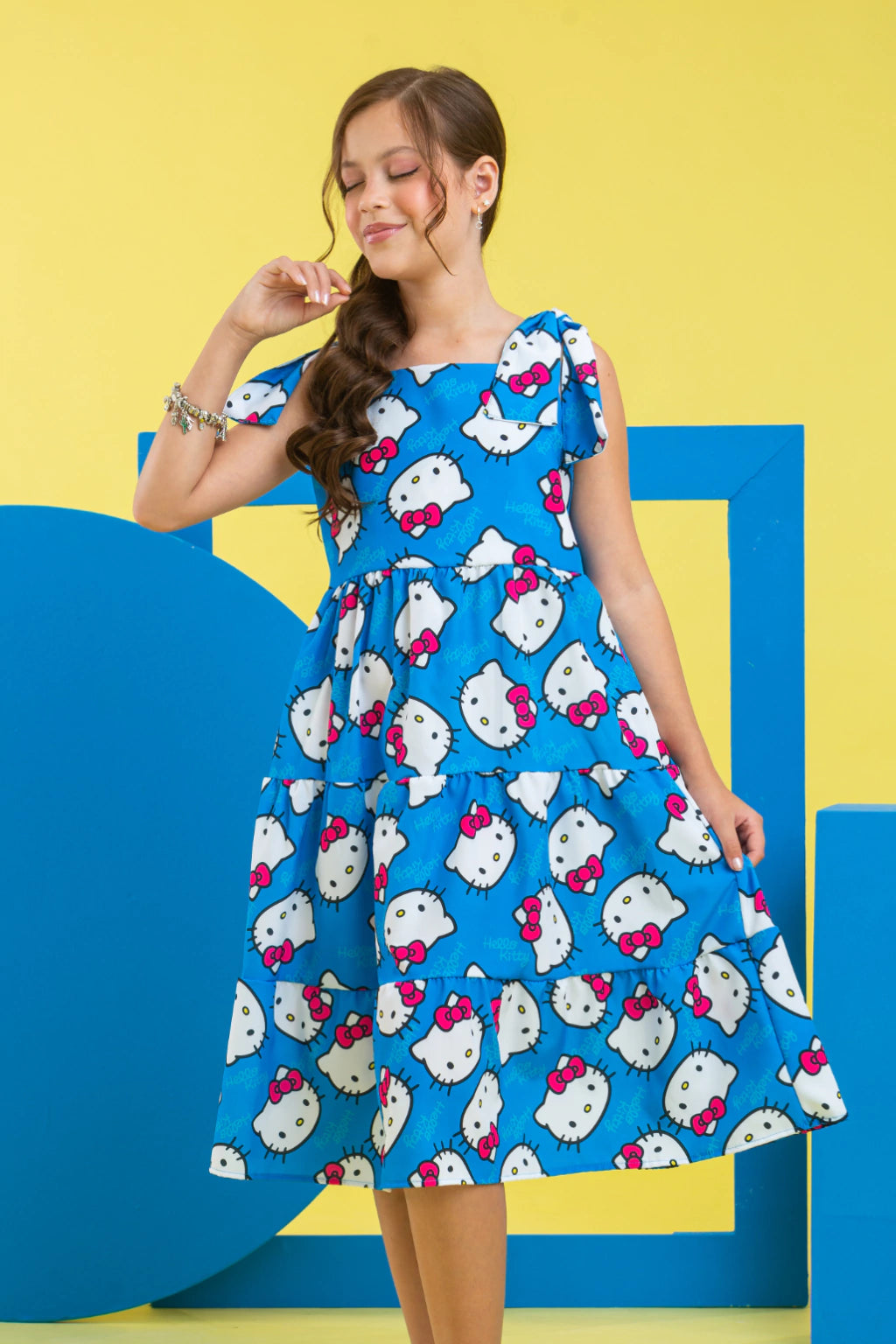 Vestido Infantil Hello Kitty Pam
