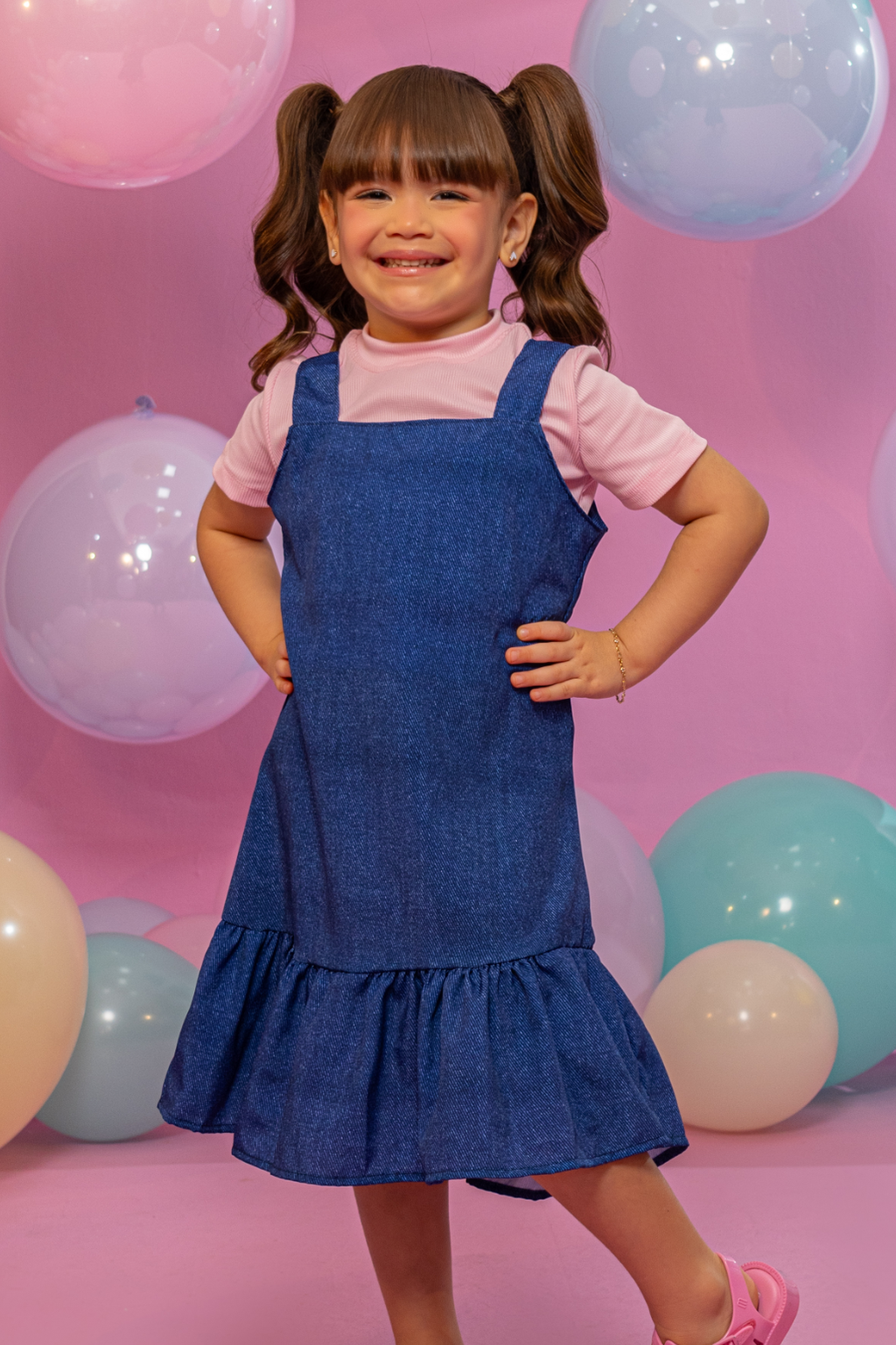Salopete Samara Azul (salopete + blusa)