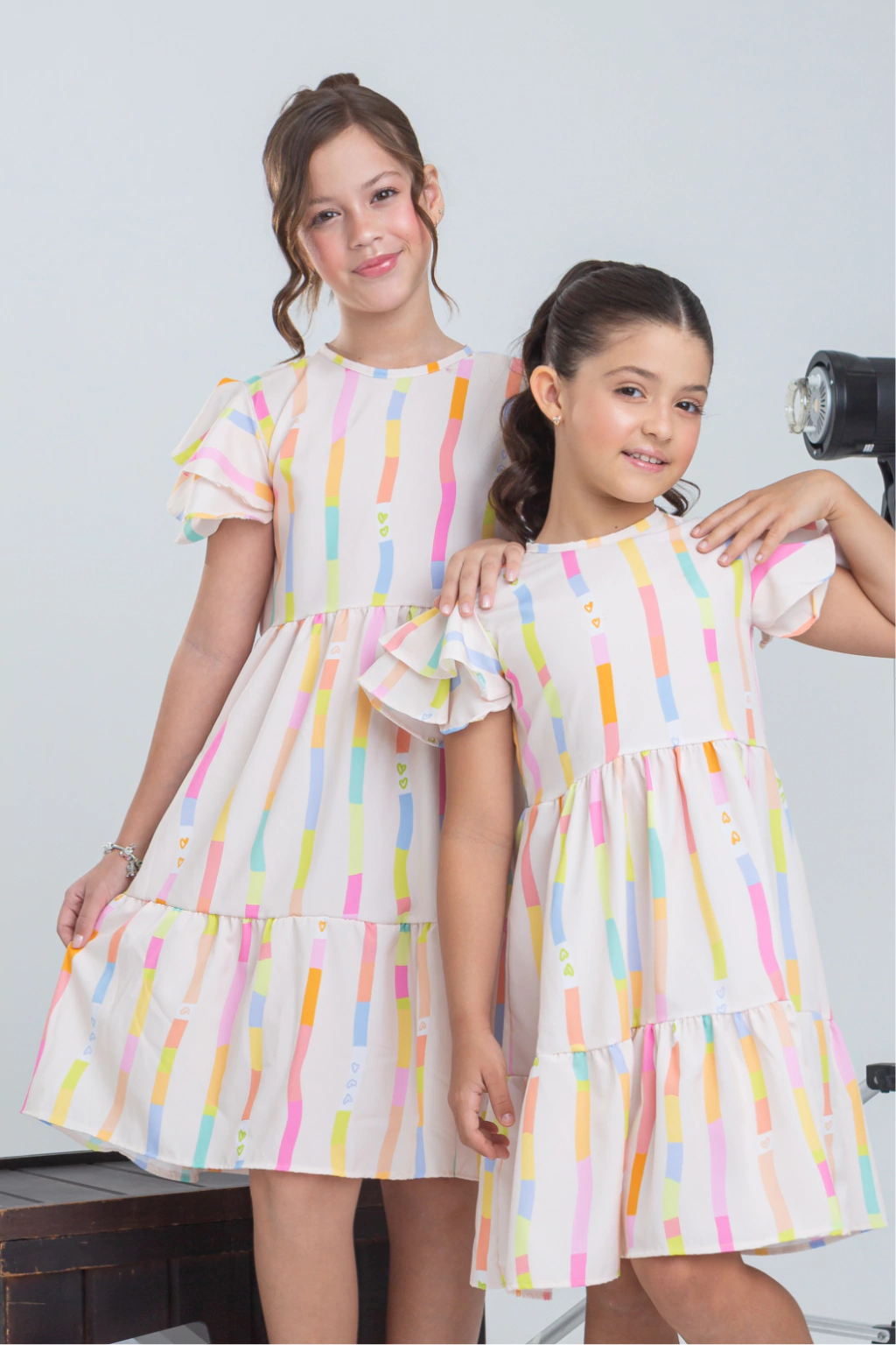 Vestido Infantil Carina Bege