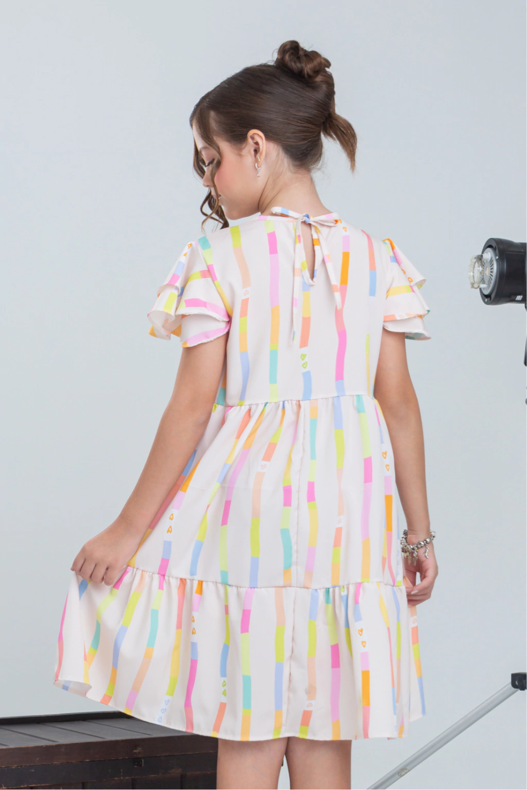 Vestido Infantil Carina Bege