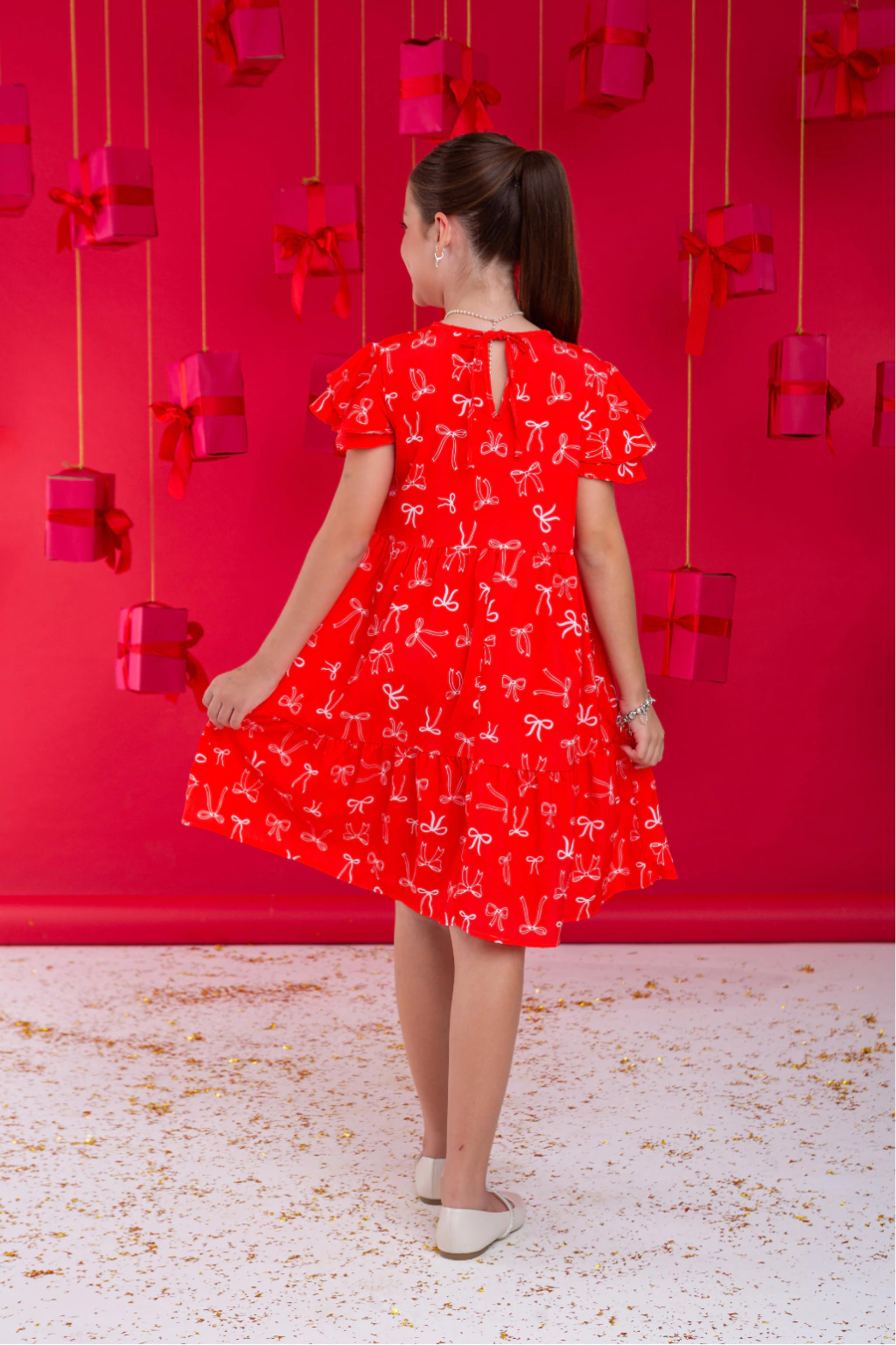 Vestido Melanie Vermelho 2 Mangas