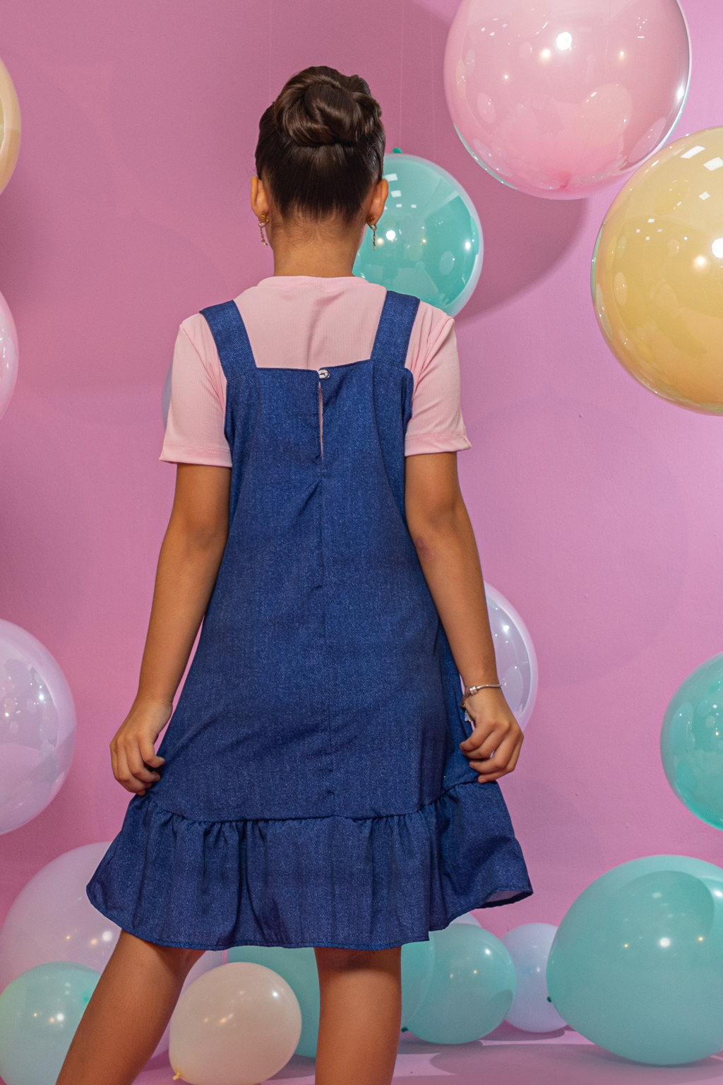 Salopete Samara Azul (salopete + blusa)