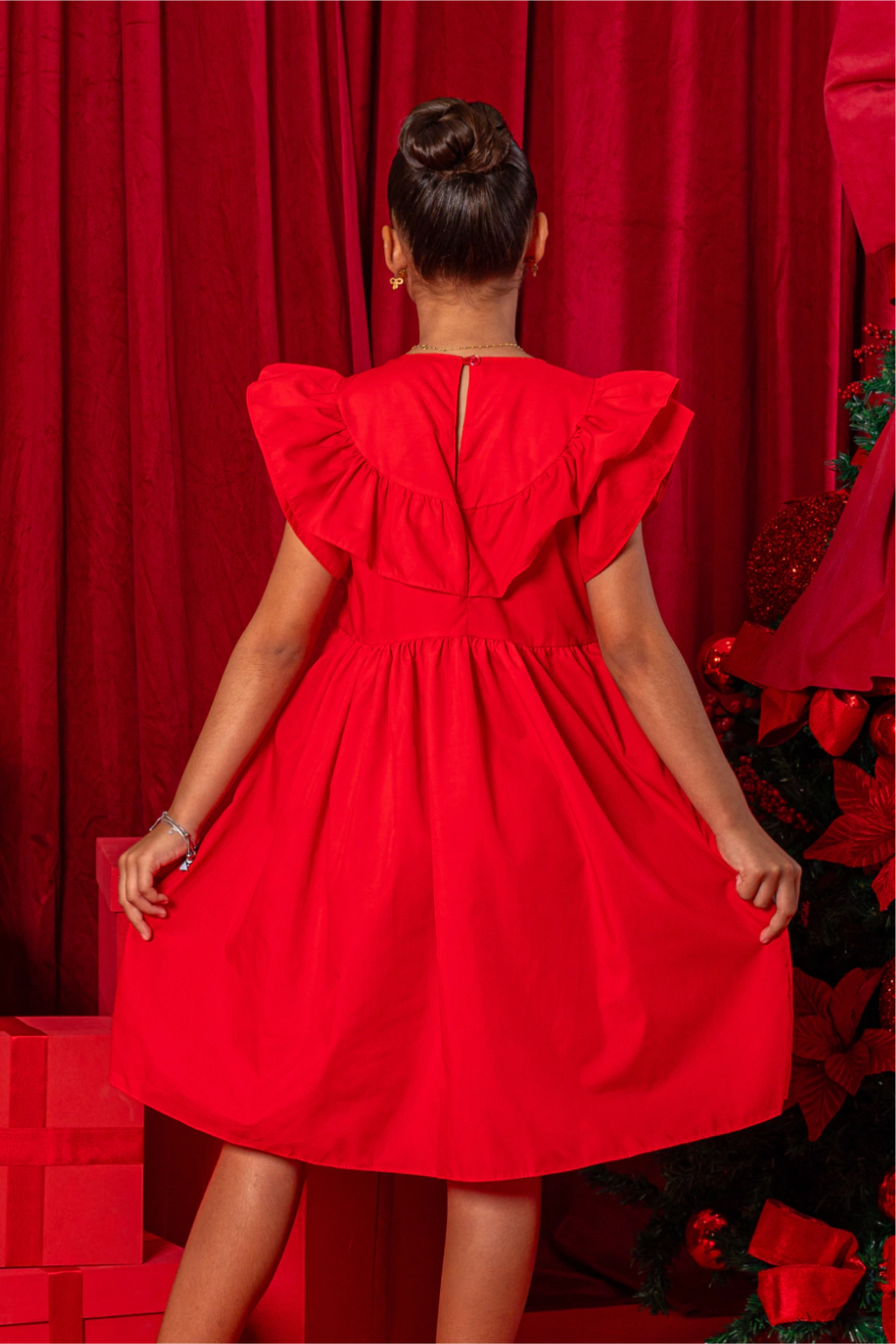 Vestido Infantil Stella Vermelho