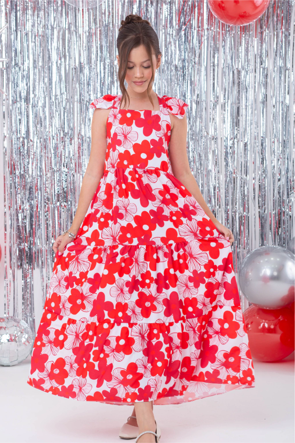 Vestido Longo Selena Vermelho