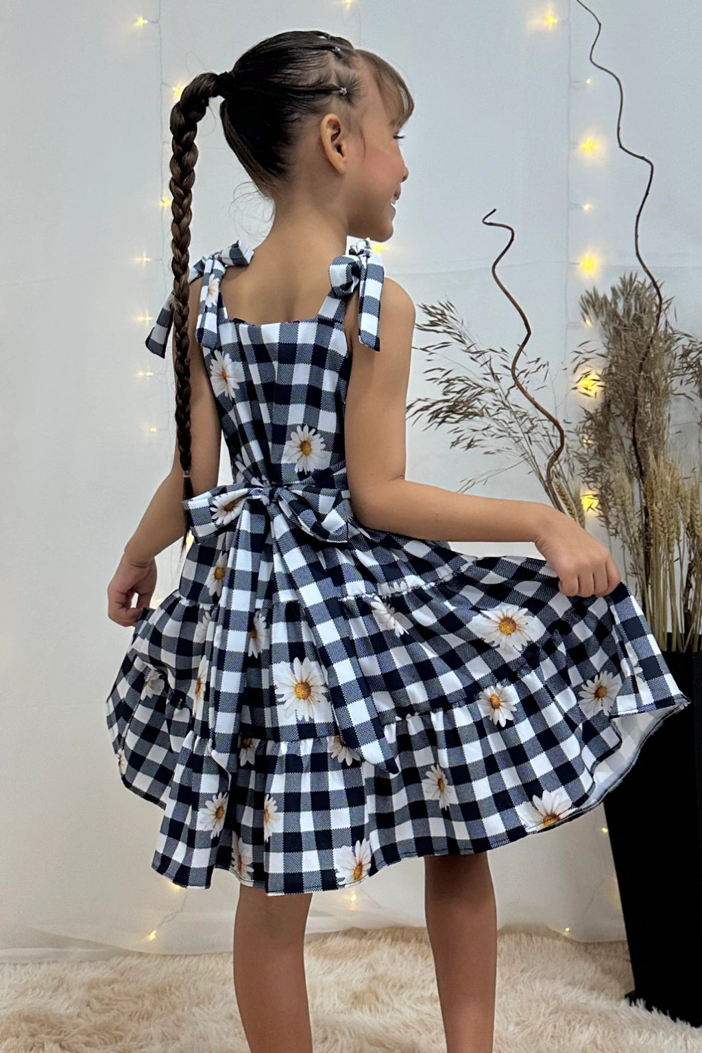 Vestido 3 Marias Xadrez Preto