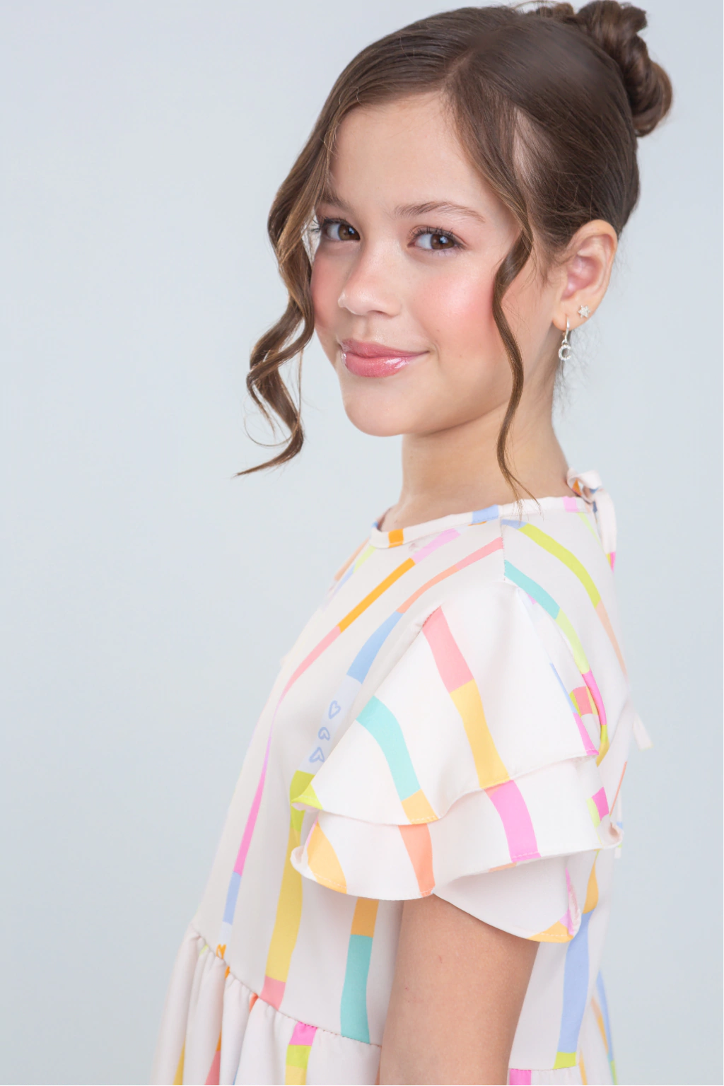 Vestido Infantil Carina Bege