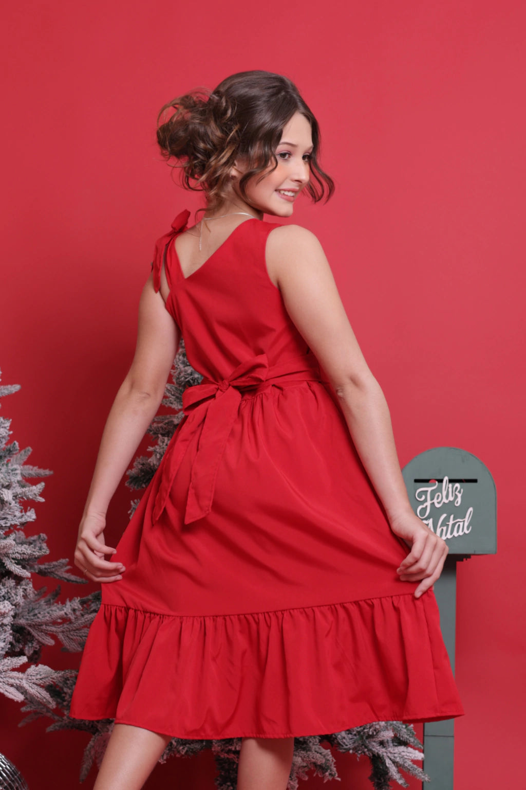 Vestido Infantil Taty Vermelho