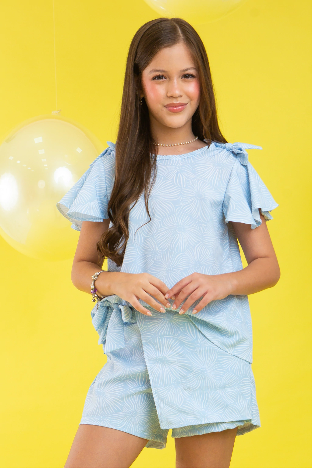 Conjunto Infantil Menina Hillary (Shortsaia + Batinha)