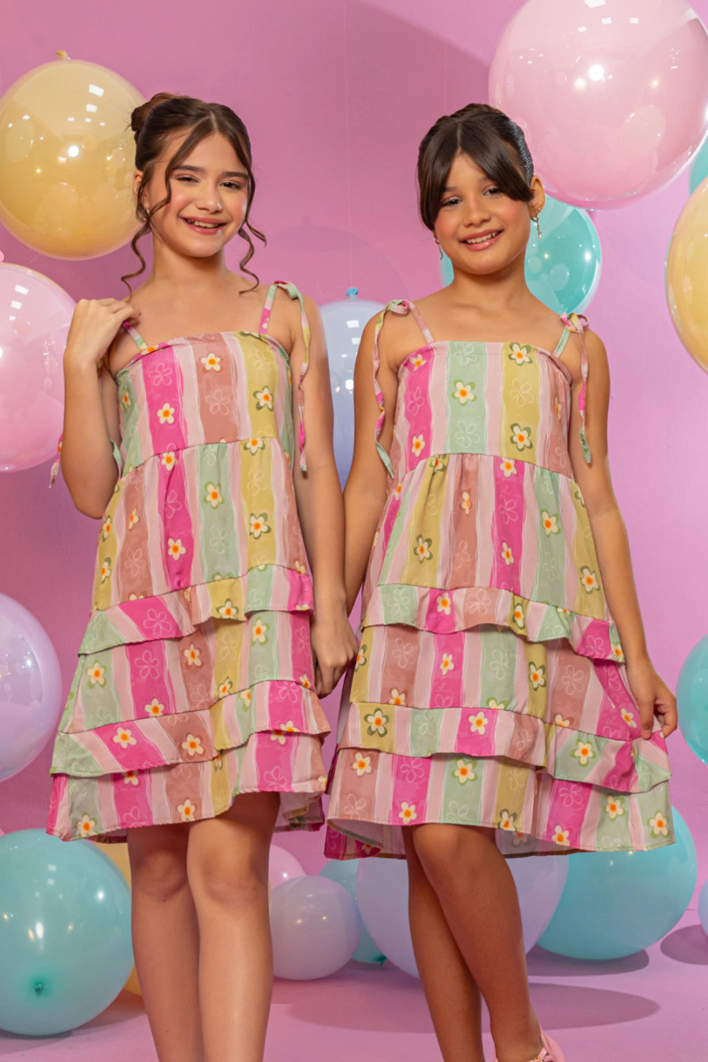 Vestido Infantil Carol Flores- SEM TROCA OU DEVOLUÇÃO