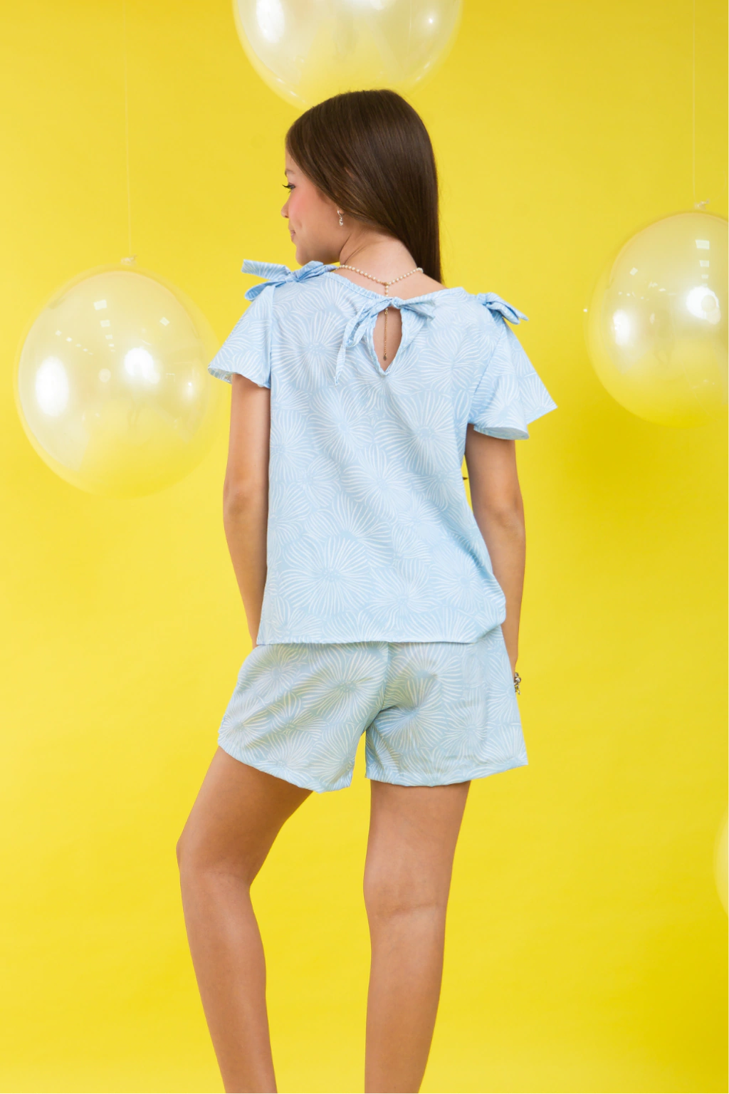 Conjunto Infantil Menina Hillary (Shortsaia + Batinha)