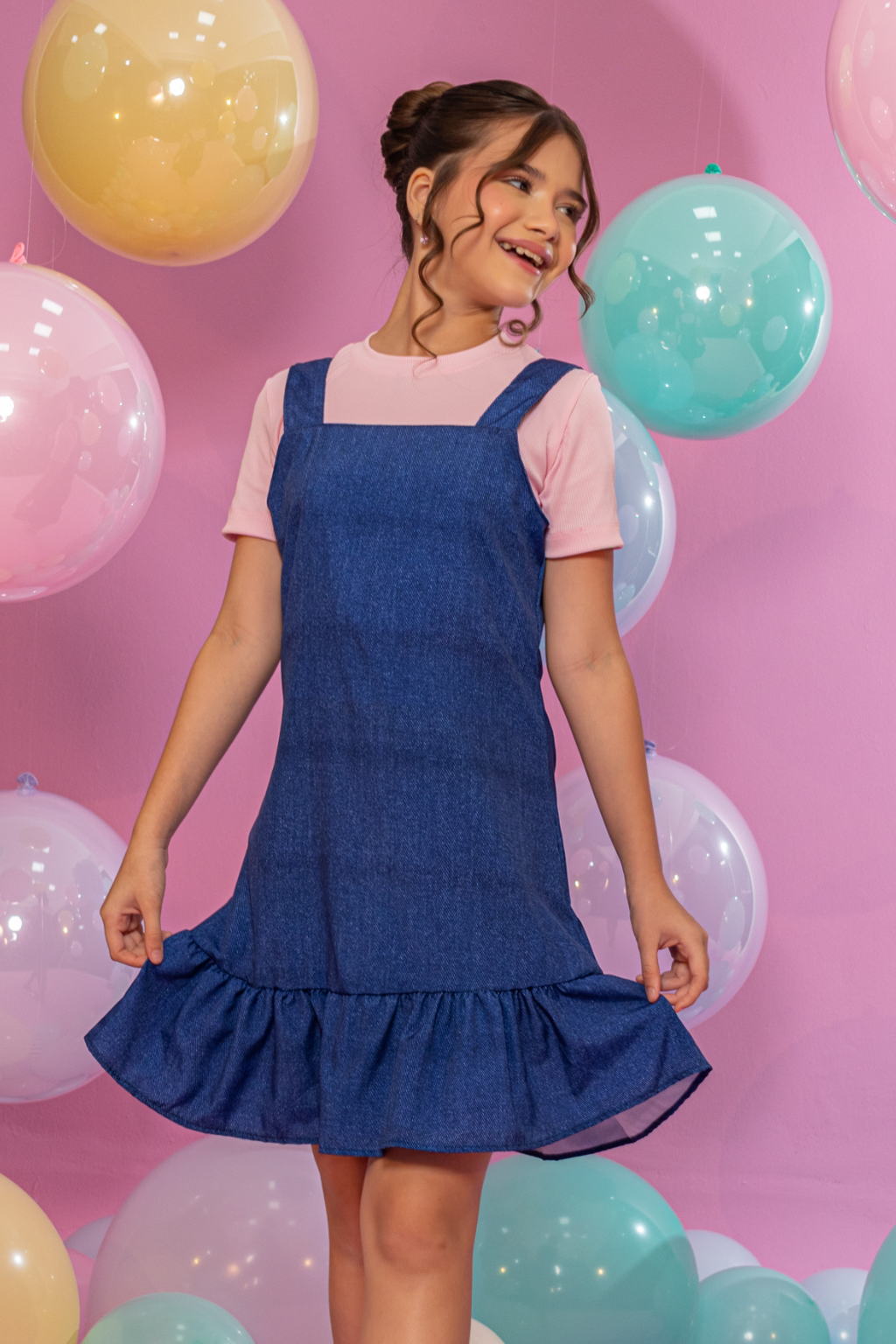 Salopete Samara Azul (salopete + blusa)