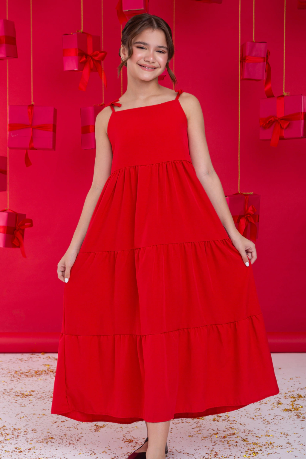 Vestido Longo Estela Vermelho