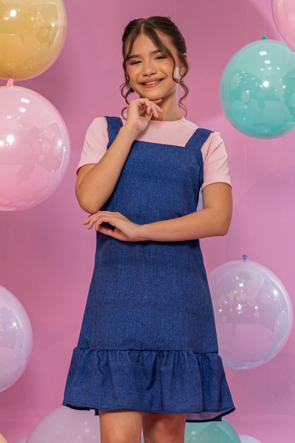 Salopete Samara Azul (salopete + blusa)