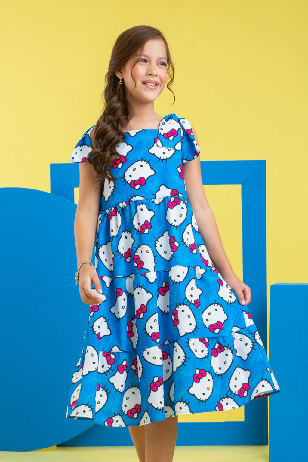 Vestido Infantil Hello Kitty Pam