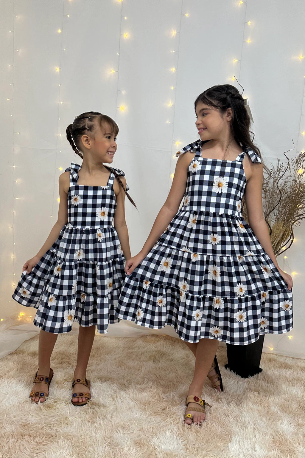 Vestido 3 Marias Xadrez Preto
